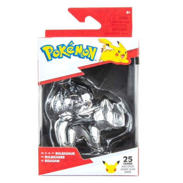 Pokémon 25° Anniversario Select Battle Mini Figures Silver Version - Bulbasaur