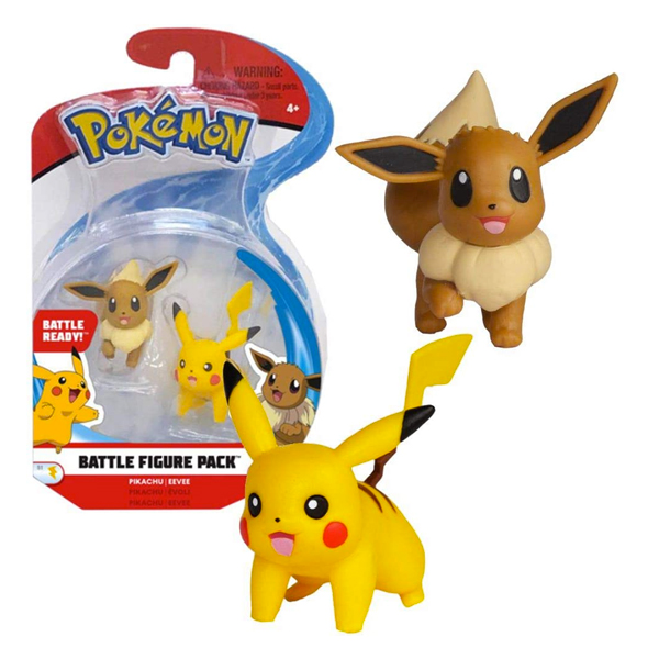 Battle Feature Figure Pack - Pikachu  e Eevee