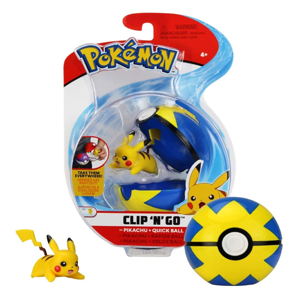 Figure Clip 'n' Go Pikachu + Quick Ball