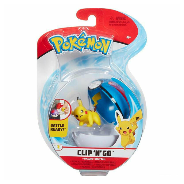 Pokémon Clip 'n' Go Pikachu + Great Ball