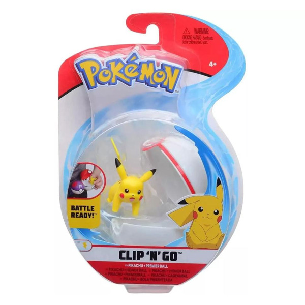 Pokémon Figure Clip 'n' Go Pikachu + Premier Ball