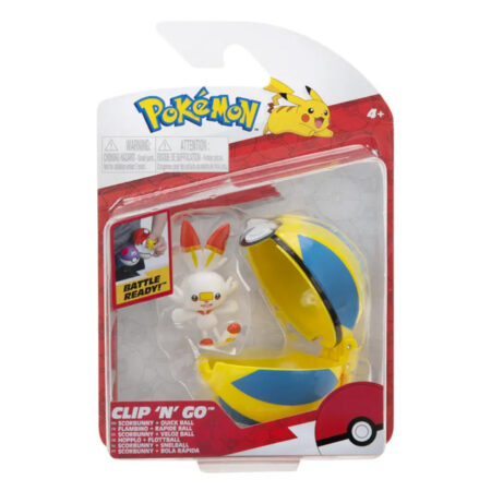 Pokémon Figure Clip 'n' Go Scorbunny + Quick Ball