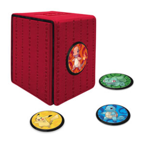 Porta Mazzo Kanto Alcove Click Deck Box – Bulbasaur, Charmander, Squirtle, Pikachu fumetto accessori