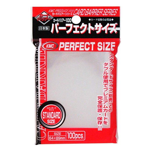 Bustine Protettive 100 Carte KMC Perfect Size 64x89 mm - Clear Trasparente
