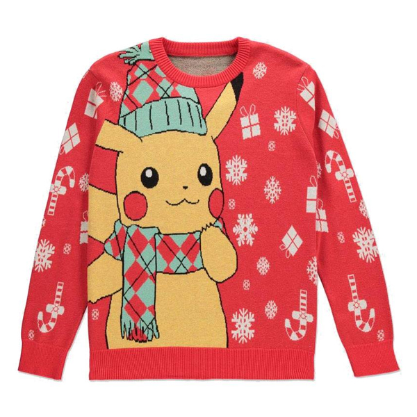 Maglione di Natale Pikachu Christmas Sweater - Taglia L