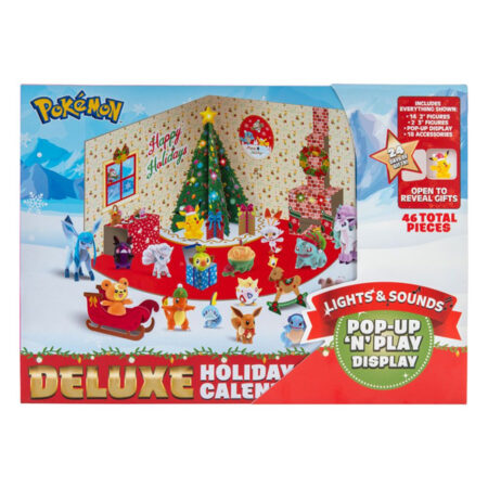 Pokémon Calendario dell'Avvento Christmas Holidays Deluxe - 24 Giorni (46 Pezzi Totali)