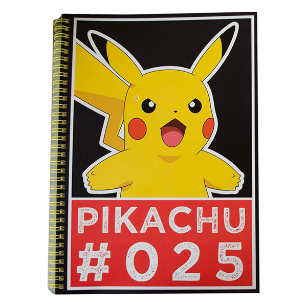 Quaderno A4 Notebook con Spirale Pikachu