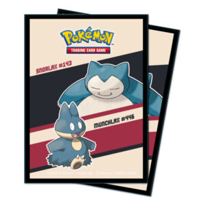 Bustine Protettive 65 Deck Protector Sleeves – Standard 66×91 mm – Snorlax & Munchlax fumetto pre