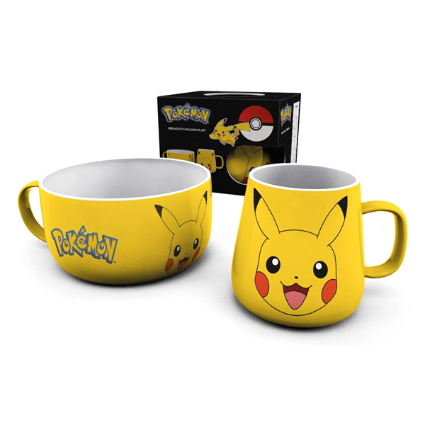 Pokemon Breakfast Set Pikachu - Tazza e Ciotola per Colazione