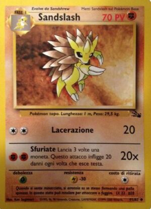 Sandslash - Fossil 41/62 - Italiano - Excellent