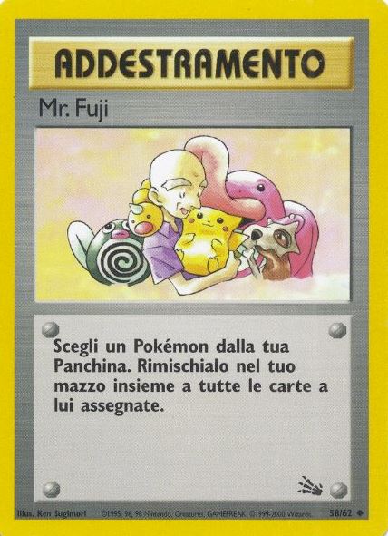 Mr. Fuji - Fossil 58/62 - Italiano - Near Mint