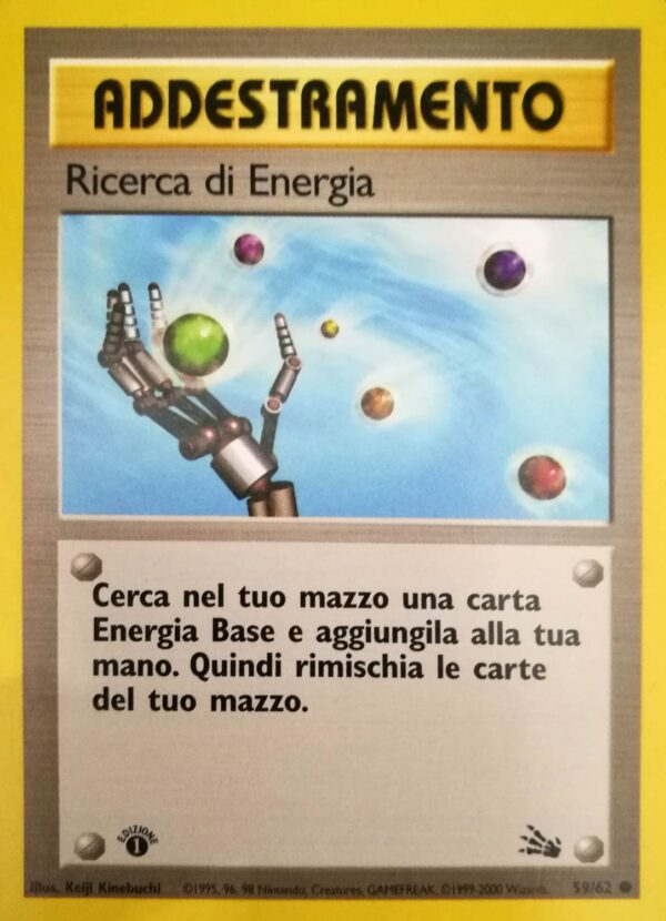 Ricerca di Energia - 1 Edizione - Fossil 59/62 - Italiano - Near Mint