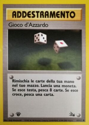 Gioco d'Azzardo - 1 Edizione - Fossil 60/62 - Italiano - Near Mint