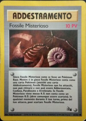 Fossile Misterioso - Fossil 62/62 - Italiano - Near Mint