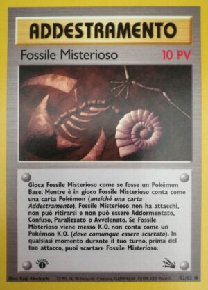 Fossile Misterioso - 1 Edizione - Fossil 62/62 - Italiano - Near Mint