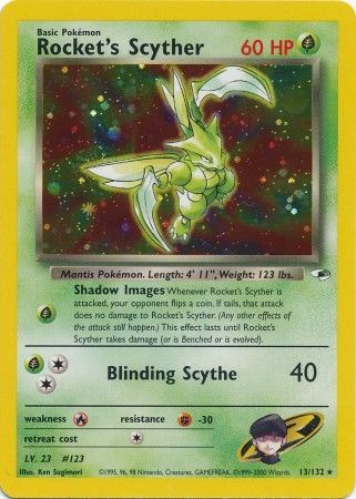 Rocket's Scyther - Gym Heroes 13/132 - Inglese- HOLO - Nuovo