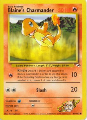 Blaine's Charmander - Gym Heroes 61/132 - Inglese - Excellent