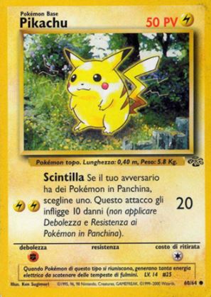 Pikachu - Jungle 60/64 - Italiano - Nuovo