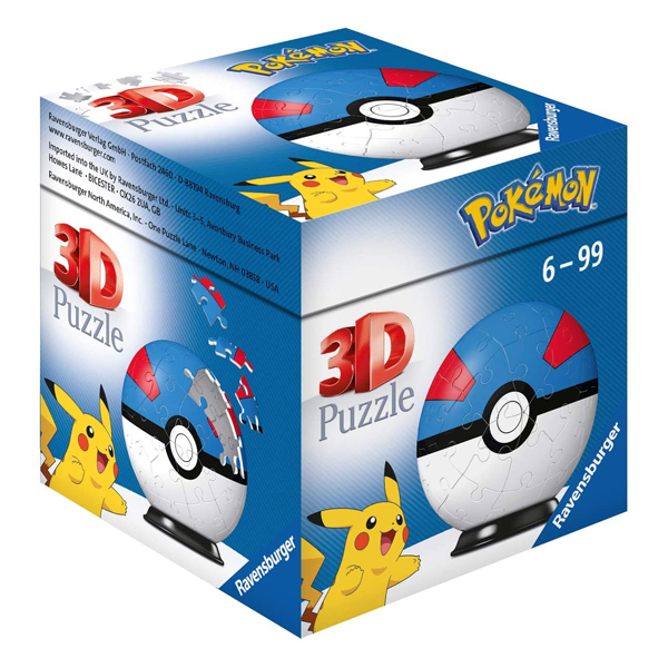 Puzzle Ravensburger 3D Pokémon Mega Ball