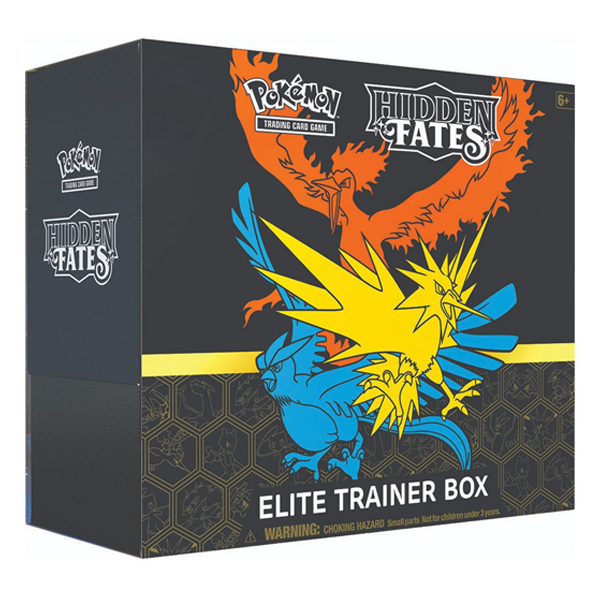 Pokémon SM11.5 Set Allenatore Fuoriclasse Destino Sfuggente Hidden Fates Elite Trainer Box Reprint