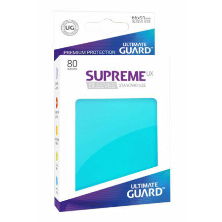 Bustine Protettive 80 Carte Supreme UX Sleeves Standard Size Aquamarine Acquamarina