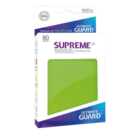 Bustine Protettive 80 Carte Supreme UX Sleeves Standard Size Light Green Verde Chiaro