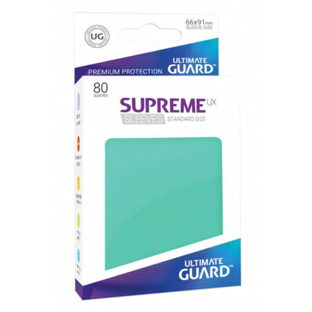 Bustine Protettive 80 Carte Supreme UX Sleeves Standard Size Turquoise Turchese
