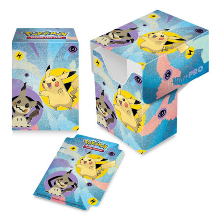 Porta Mazzo Deck Box 80 Carte Full View - Pikachu e Mimikyu