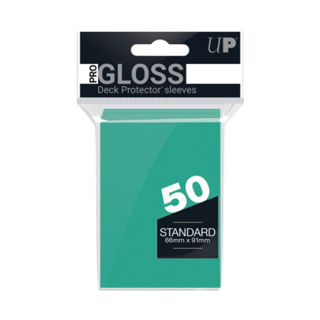 Bustine Protettive 50 Deck Protector Sleeves - Standard 66x91 mm - Aquamarine Gloss