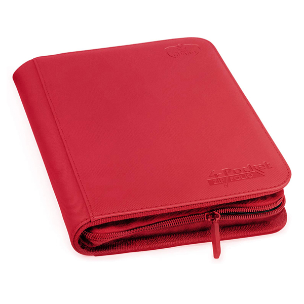 Raccoglitore Album 160 Carte con Cerniera Zip - 4Pocket Zipfolio Red Rosso