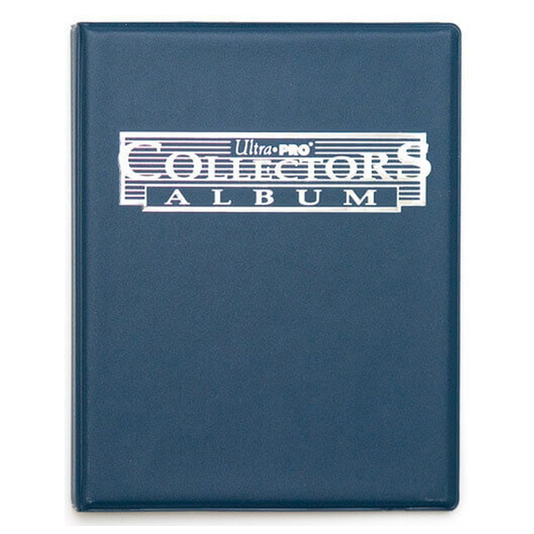 Album Raccoglitore 80 Carte Collectors Album 4 Tasche - Portfolio 4 Pocket - Blue Blu