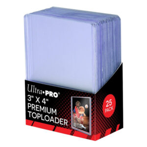 Porta Carte Rigido Regular Toploader 63.5 x 88.9 mm (3′ x 4′) – Confezione da 25 Clear Trasparente fumetto best