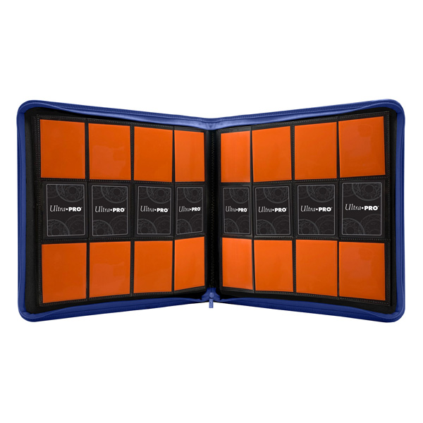 Album Raccoglitore 480 Carte 12-Pocket Chiusura Zip Pro-Binder - Blue Blu