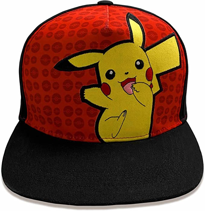 Cappellino con Tesa Pokémon Pikachu - Snapback - colore: Nero, Rosso,  Giallo - Unisex - Pokelife, il Mondo dei Pokémon