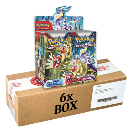 Pokémon Scarlatto e Violetto - Case Chiuso Factory Sealed 6 Box