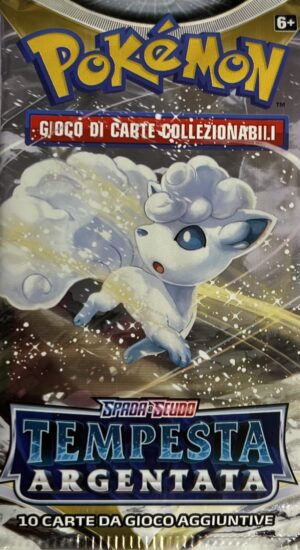 Pokémon Spada e Scudo - Tempesta Argentata - Busta 10 Carte (Artwork Vulpix)