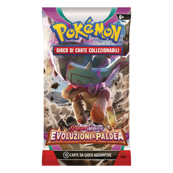 Pokémon Scarlatto e Violetto - Evoluzioni a Paldea - Busta 10 Carte (Artwork Ting-Lu)