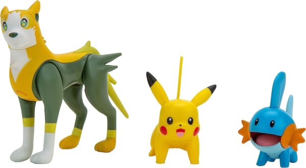 Pokémon Battle Feature Figure Set - Mudkip + Pikachu + Boltund
