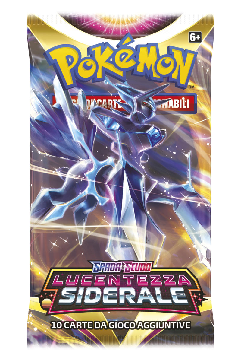 Pokémon Spada e Scudo Lucentezza Siderale - Busta 10 Carte (Artwork Dialga)  - Pokelife, il Mondo dei Pokémon