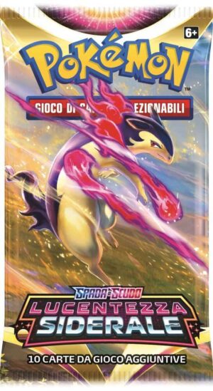 Pokémon Spada e Scudo Lucentezza Siderale - Busta 10 Carte (Artwork Typhlosion)