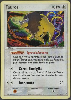 Tauros - EX Guardiani dei Cristalli 12/100 - Italiano - HOLO - Very Good