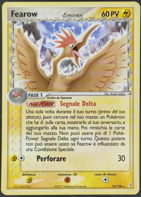 Fearow δ Specie Delta - EX Guardiani dei Cristalli 18/100 - Italiano - Near Mint