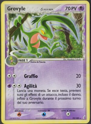 Grovyle δ Specie Delta - EX Guardiani dei Cristalli 19/100 - Italiano - Excellent