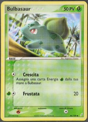 Bulbasaur - EX Guardiani dei Cristalli 46/100 - Italiano - Very Good
