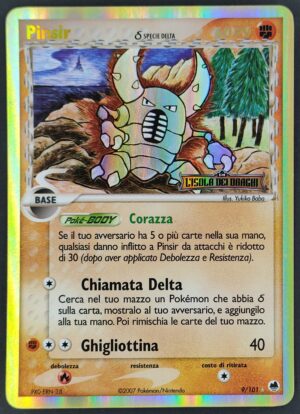 Pinsir δ Specie Delta - Stamped Holo - EX L'Isola dei Draghi 9/101 - Italiano- HOLO - Excellent