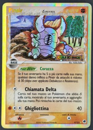 Pinsir δ Specie Delta - Stamped Holo - EX L'Isola dei Draghi 9/101 - Italiano- HOLO - Excellent