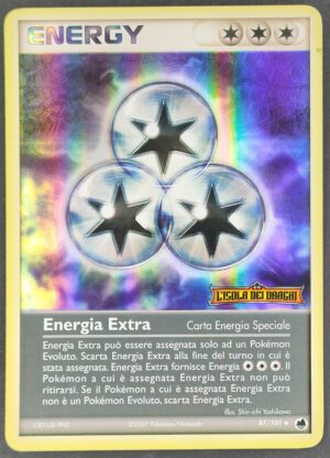 Energia Extra - Stamped Holo - EX L'Isola dei Draghi 87/101 - Italiano - HOLO - Very Good