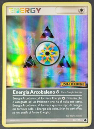 Energia Arcobaleno δ - Stamped Holo - EX L'Isola dei Draghi 88/101 - Italiano- HOLO - Very Good