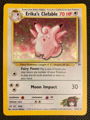 Erika's Clefable - Gym Heroes 3/132 - Inglese - HOLO - Near Mint