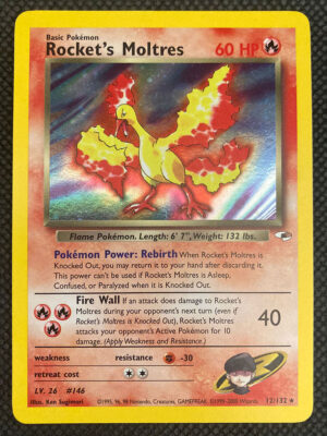 Rocket's Moltres - Gym Heroes 12/132 - Inglese - HOLO - Excellent